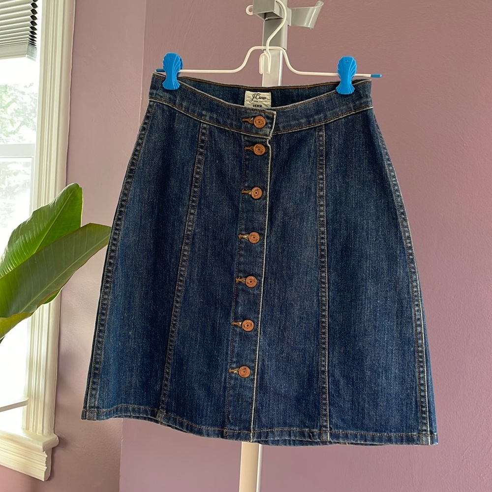 J. Crew Trademark Denim A Line Skirt size 24